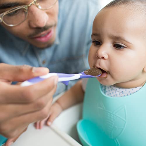 Dr. Brown's Designed to Nourish TempCheck Spoons, 4-Pack, Blue - Image 4