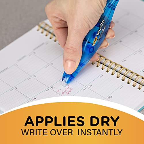 BIC Wite-Out Brand Exact Liner Correction Tape, 19.8 Feet, 4-Count Pack of white Correction Tape, Fast, Clean and Easy to Use Tear-Resistant Tape Office or School Supplies - Image 6