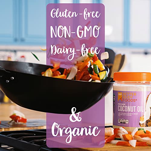 BetterBody Foods Organic Virgin Coconut Oil — Cold-Pressed and Unrefined Coconut Oil, Medium Temperature Cooking Oil, Great Alternative To Butter, Light Coconut Flavor and Aroma, 56 Ounce - Image 5