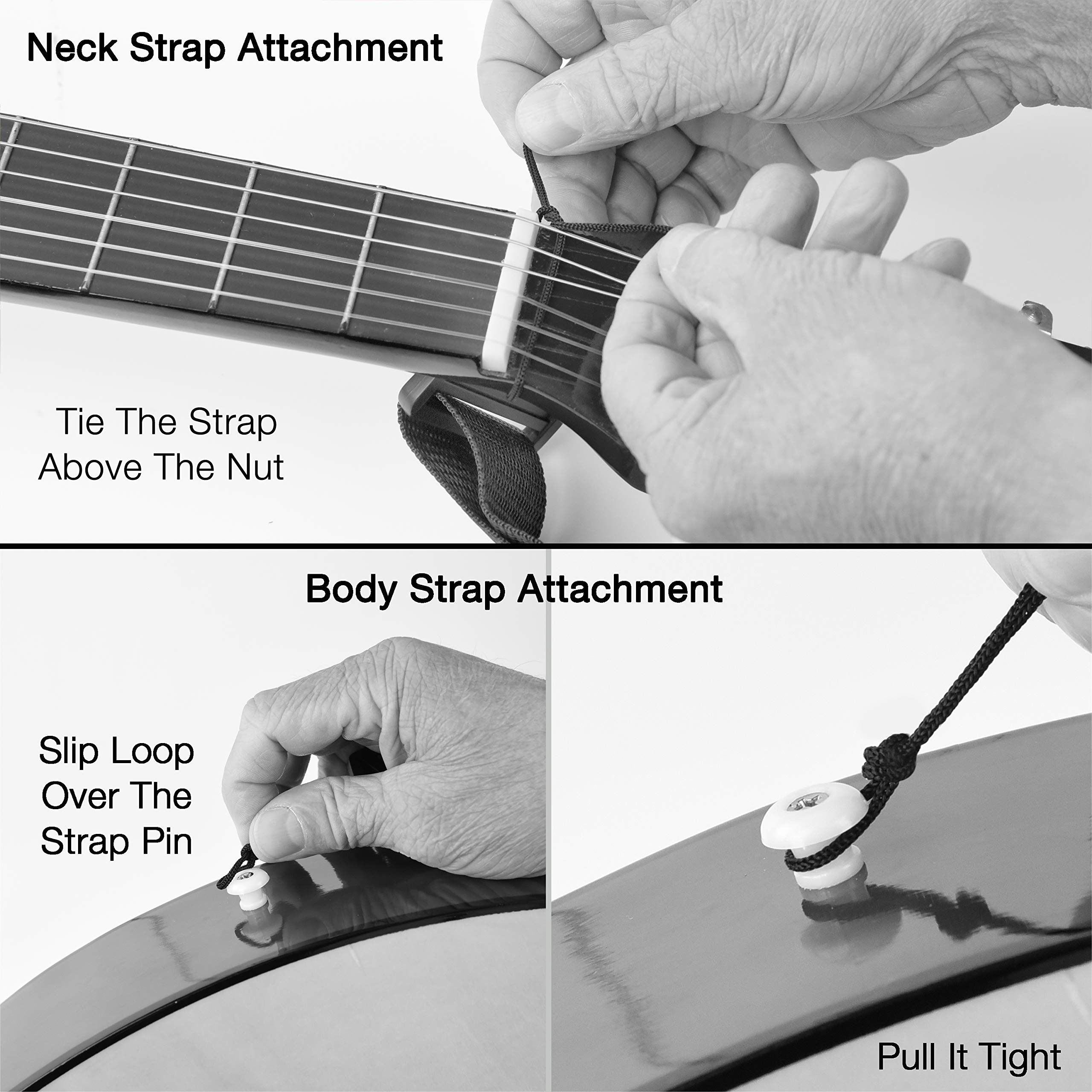 30" Wood Classical Guitar with Case and Accessories for Kids/Girls/Boys/Beginners (Pink) - Image 2